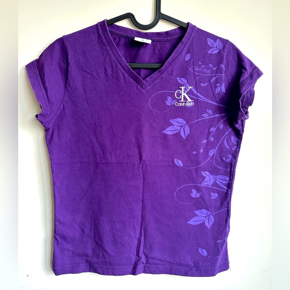 Shirt purple Calvin Klein - kids size L - Picture 1 of 2